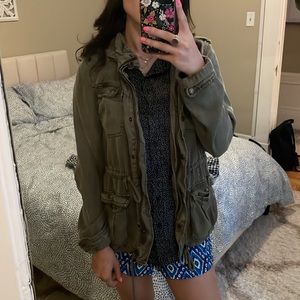 Army green utility jacket size small